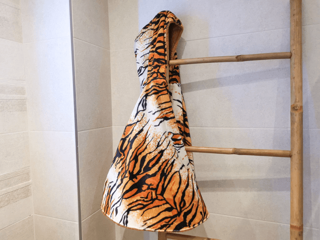 Poncho de bain tigrou